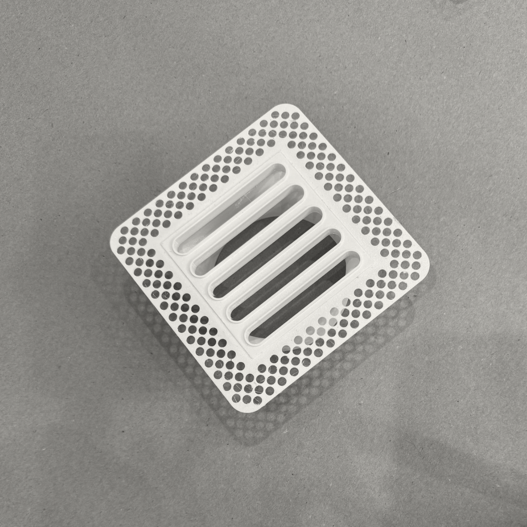 4"x4" Plaster-In Vent - Linear Design - 4” direct connect