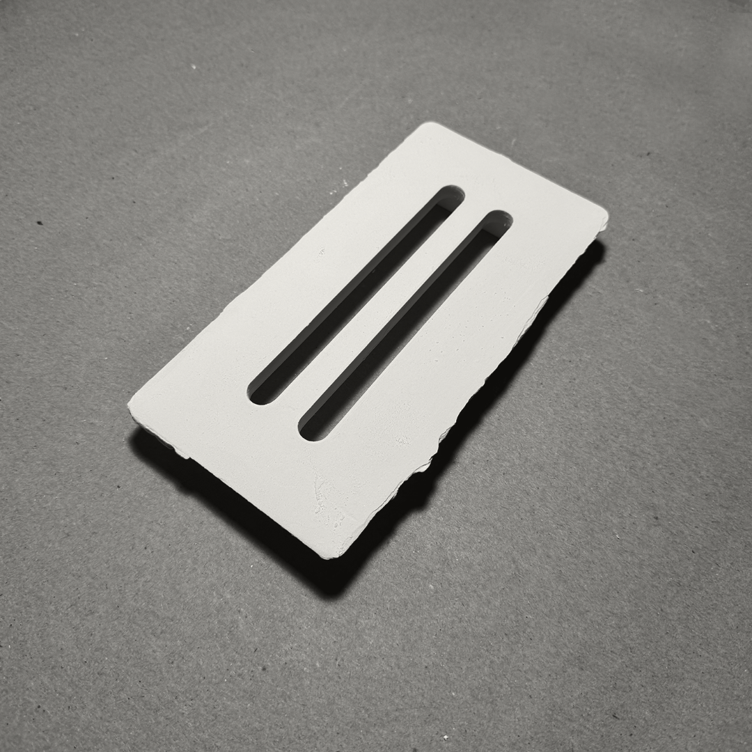 6"x2" Plaster-In Vent - Linear Design - 4” direct connect
