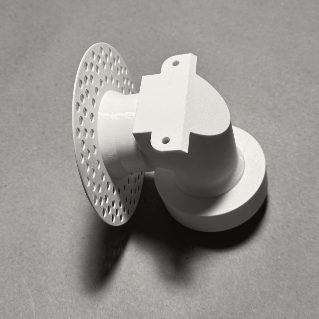 Modern 2-Inch Hexagon Trimless Plaster-In High Velocity Outlet