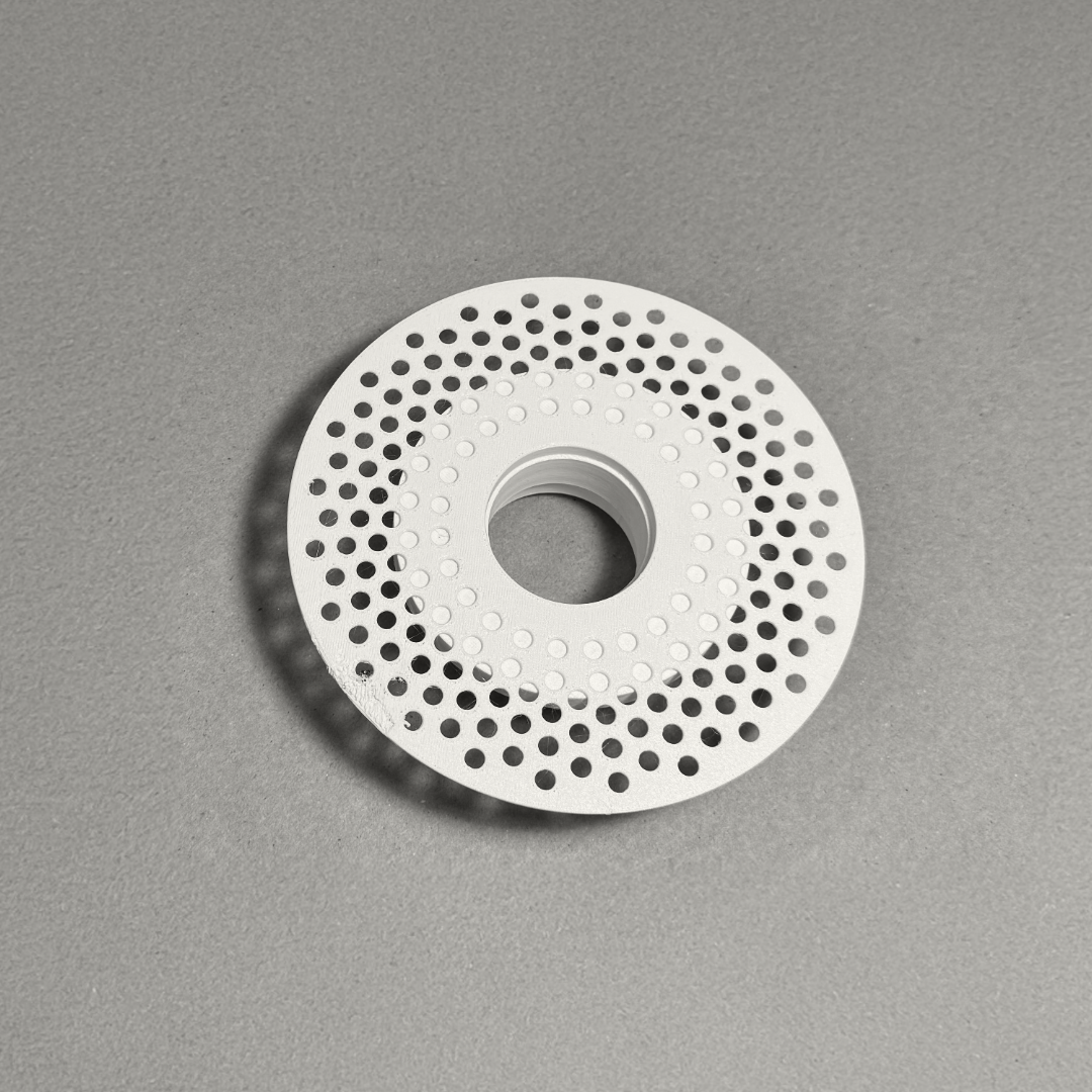 Modern 2-Inch Round Trimless Plaster-In High Velocity Outlet