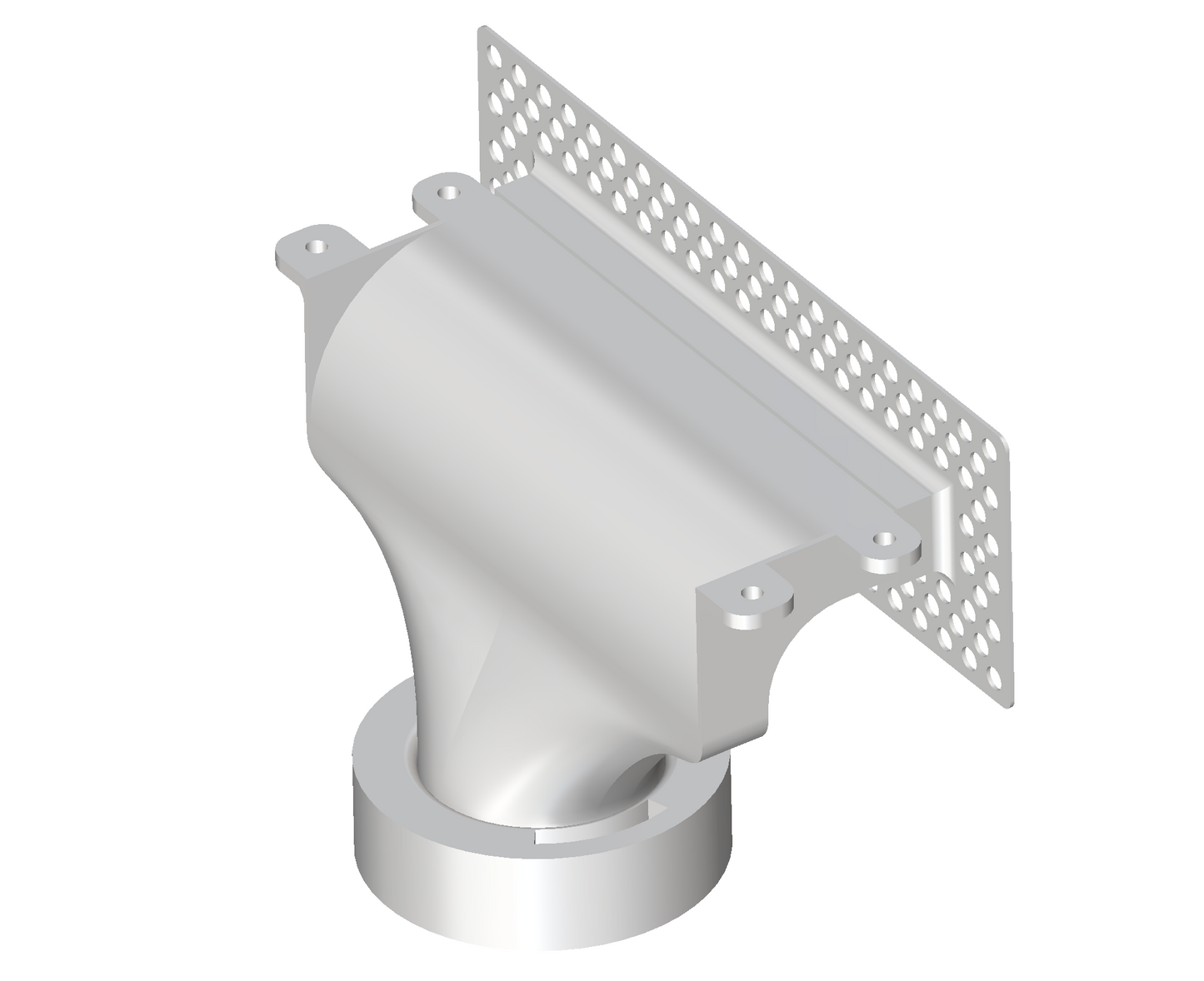 Modern 6-Inch Linear Trimless Plaster-In High Velocity Outlet