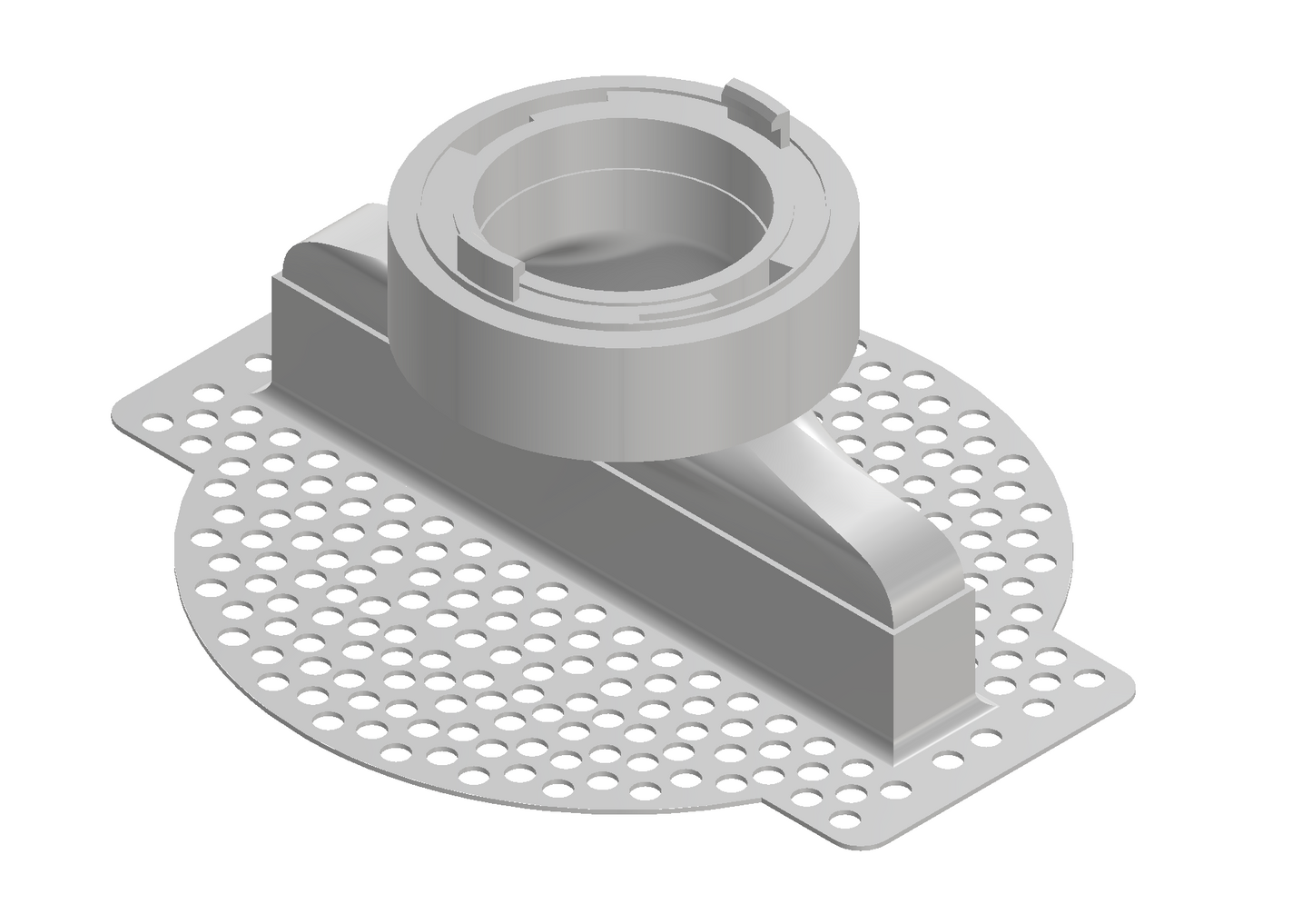 Modern 6-Inch Linear Trimless Plaster-In High Velocity Outlet