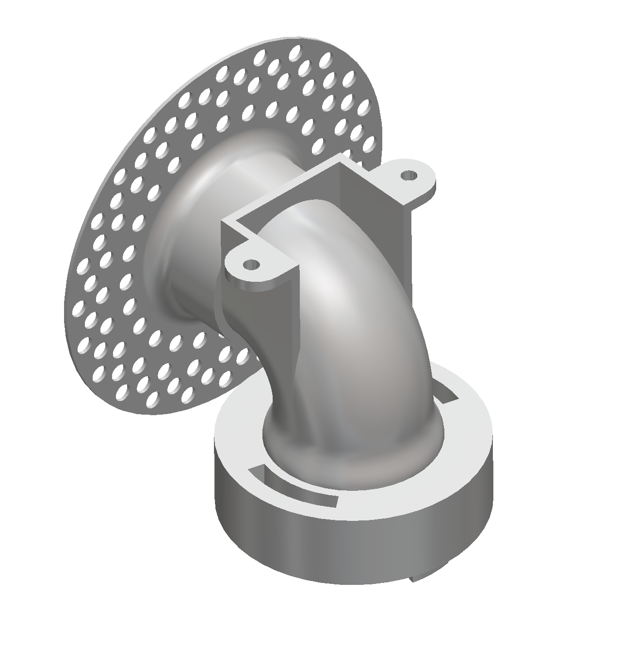 Modern 2-Inch Round Trimless Plaster-In High Velocity Outlet