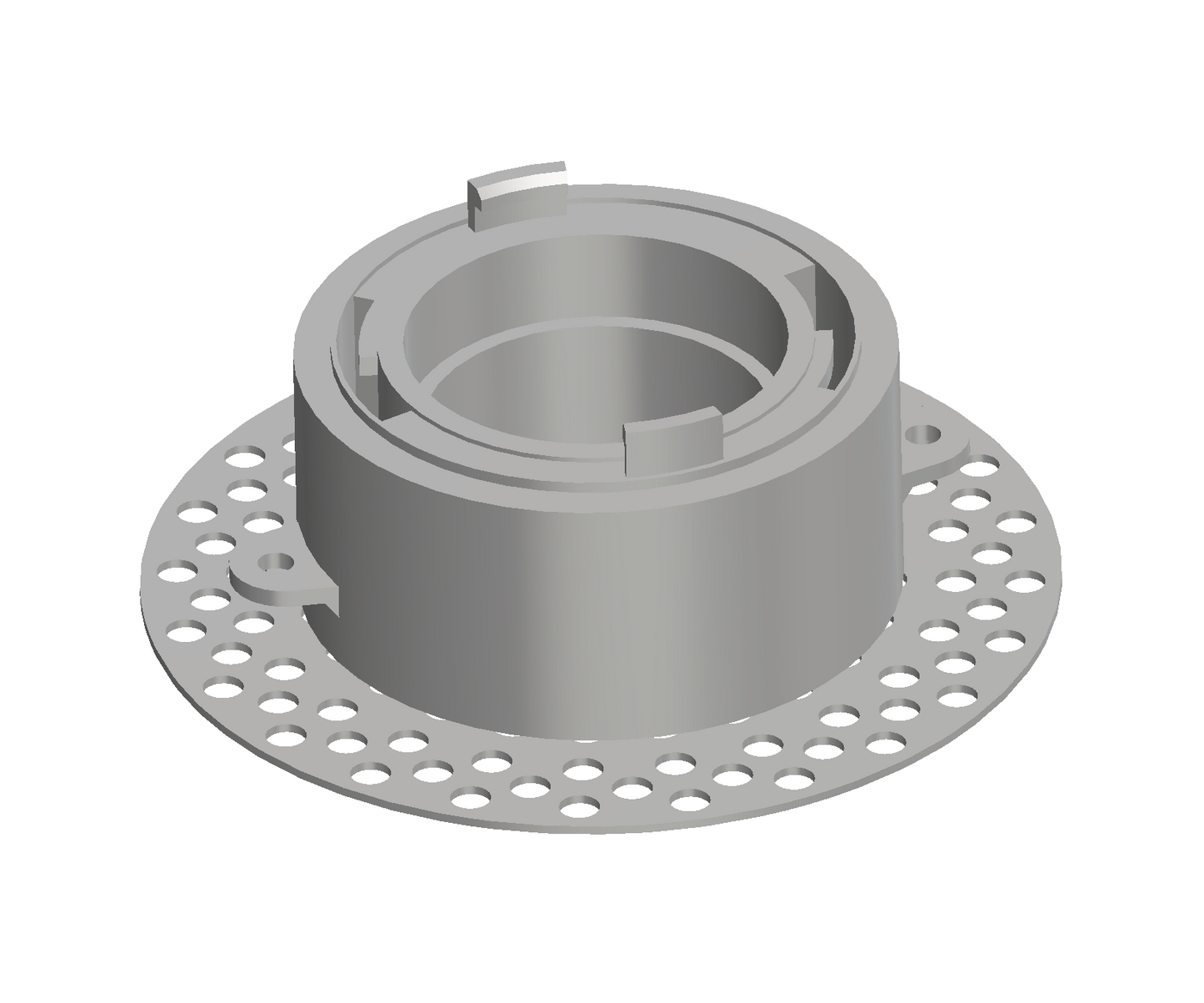 Modern 2-Inch Round Trimless Plaster-In High Velocity Outlet