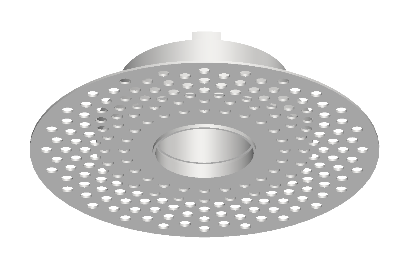 Modern 2-Inch Round Trimless Plaster-In High Velocity Outlet