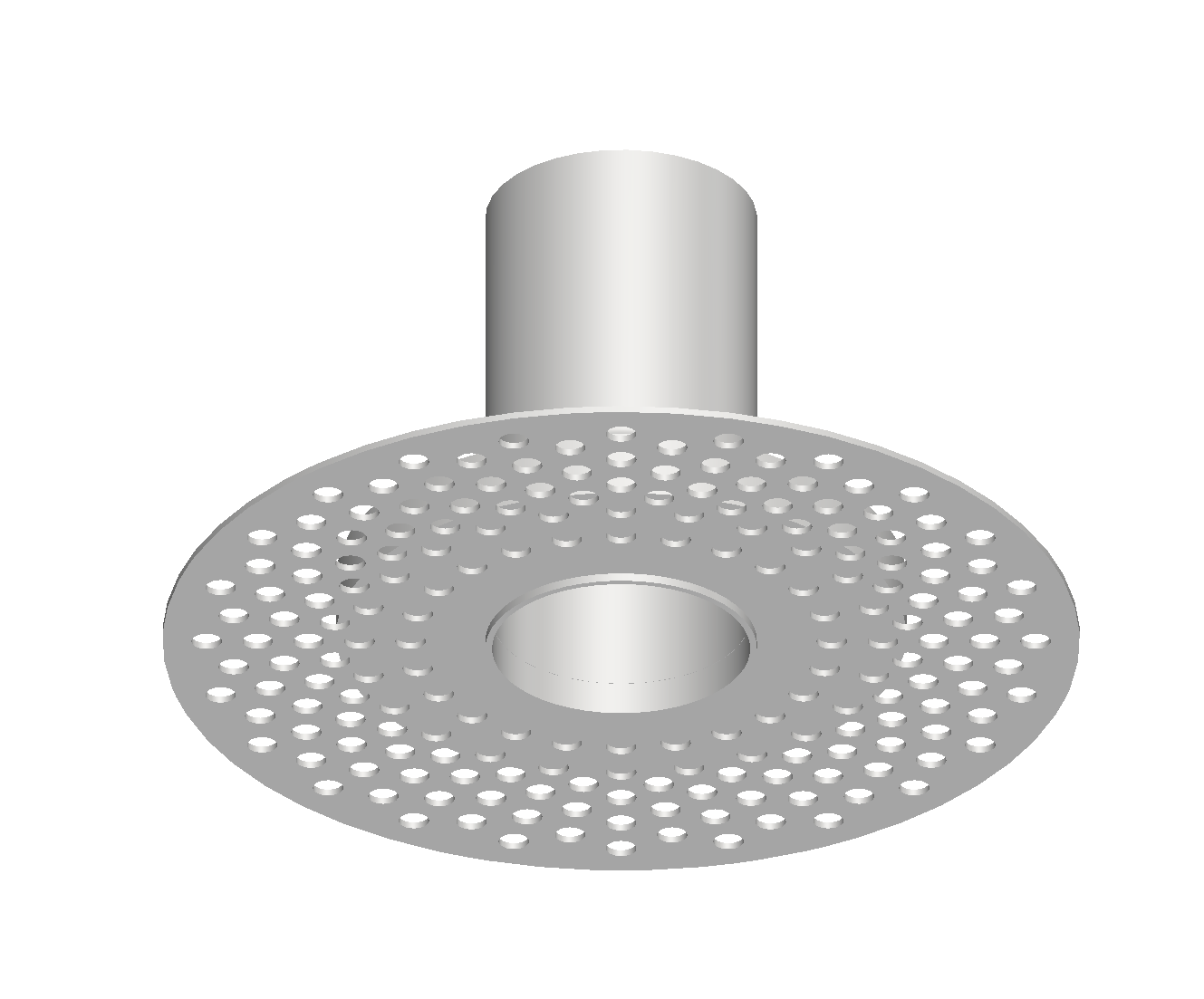 Modern 2-Inch Round Trimless Plaster-In High Velocity Outlet