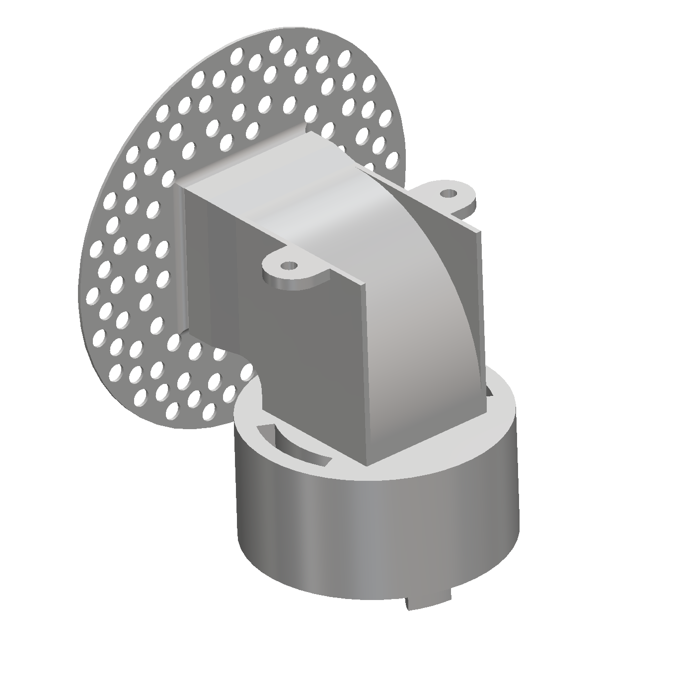 Modern 2-Inch Square Trimless Plaster-In High Velocity Outlet
