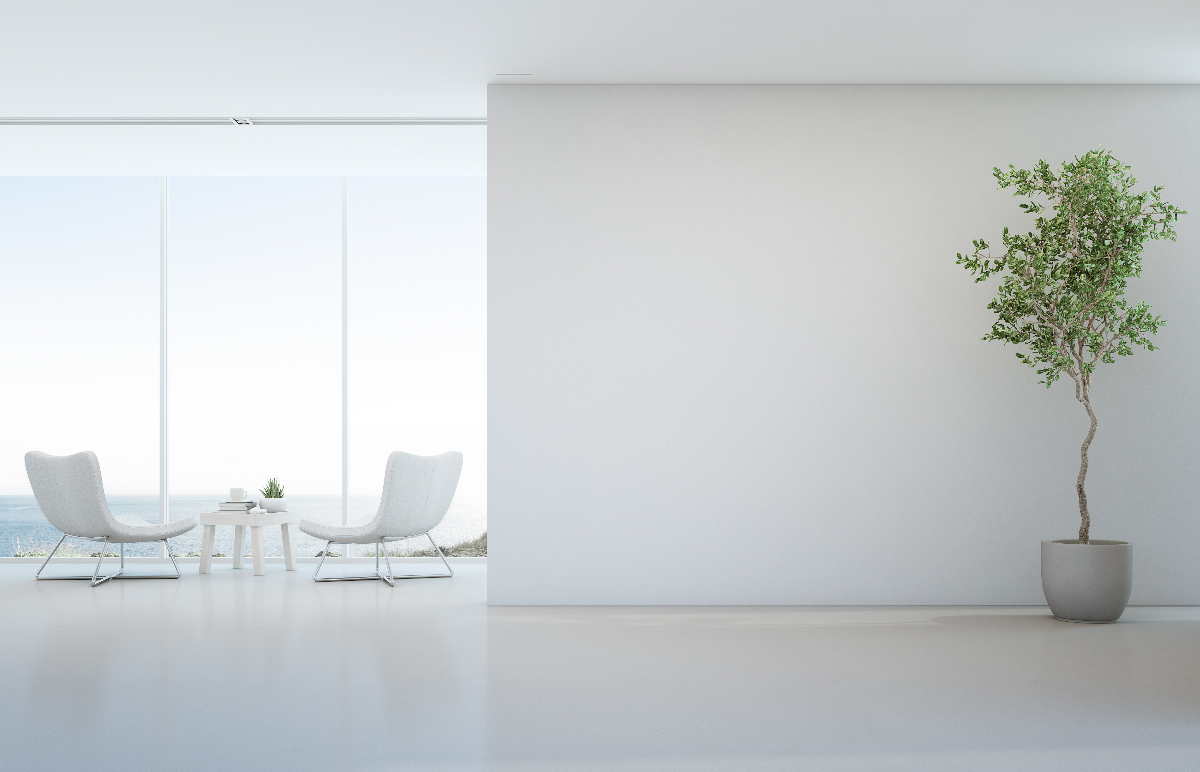 Modern 6-Inch Linear Trimless Plaster-In High Velocity Outlet