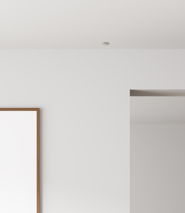 Modern 2-Inch Round Trimless Plaster-In High Velocity Outlet