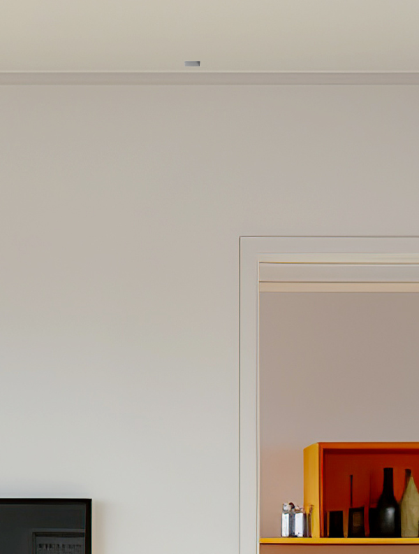 Modern 2-Inch Square Trimless Plaster-In High Velocity Outlet