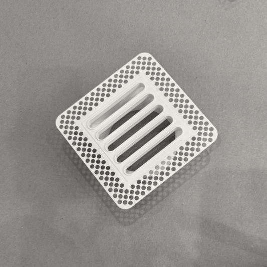 4"x4" Plaster-In Vent - Linear Design - 4” direct connect