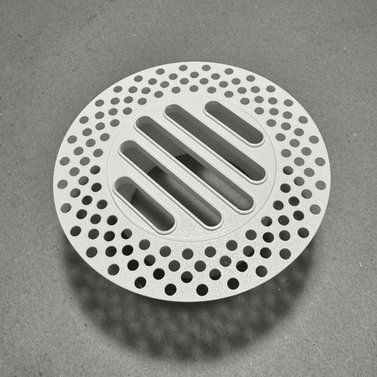 4" Round Trimless Plaster-In Vent direct connect to 4" duct
