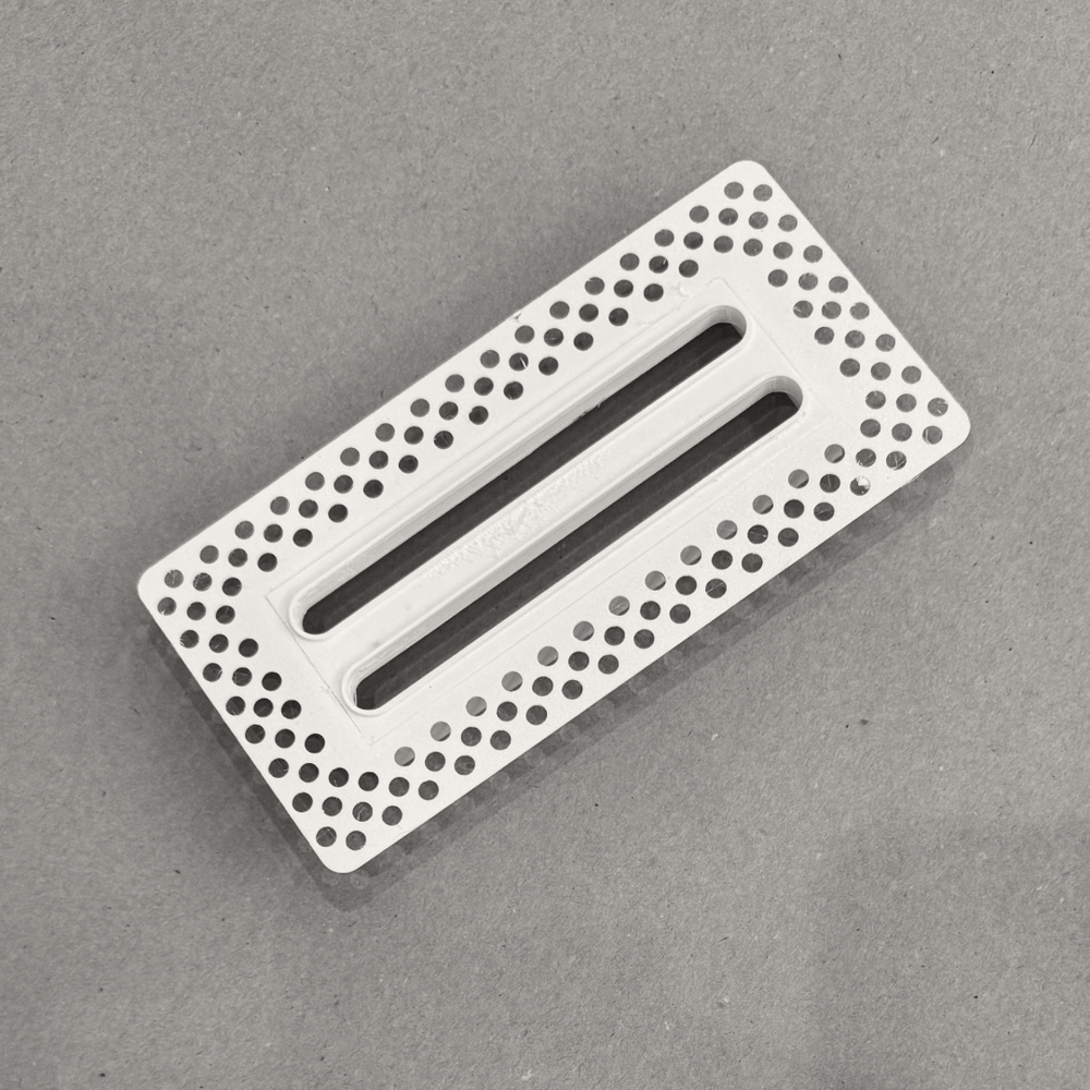6"x2" Plaster-In Vent - Linear Design - 4” direct connect