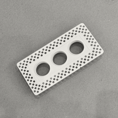 6"x2" Plaster-In Vent - Triple Circle Design - 4” duct direct connect
