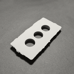 6"x2" Plaster-In Vent - Triple Circle Design - 4” duct direct connect