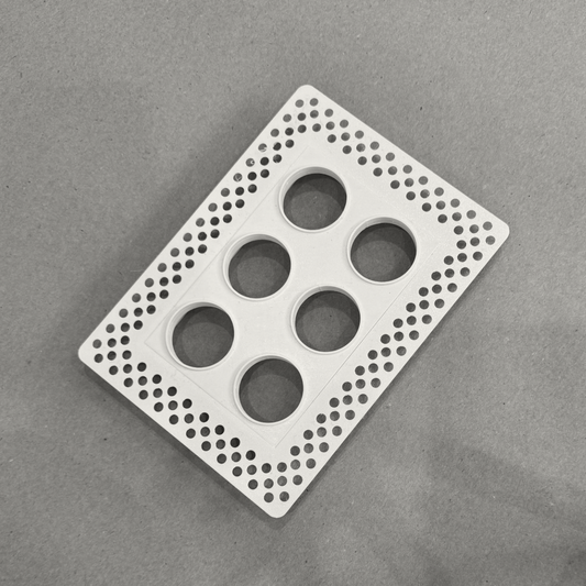 6"x4" Plaster-In Vent - Circle Design - Register