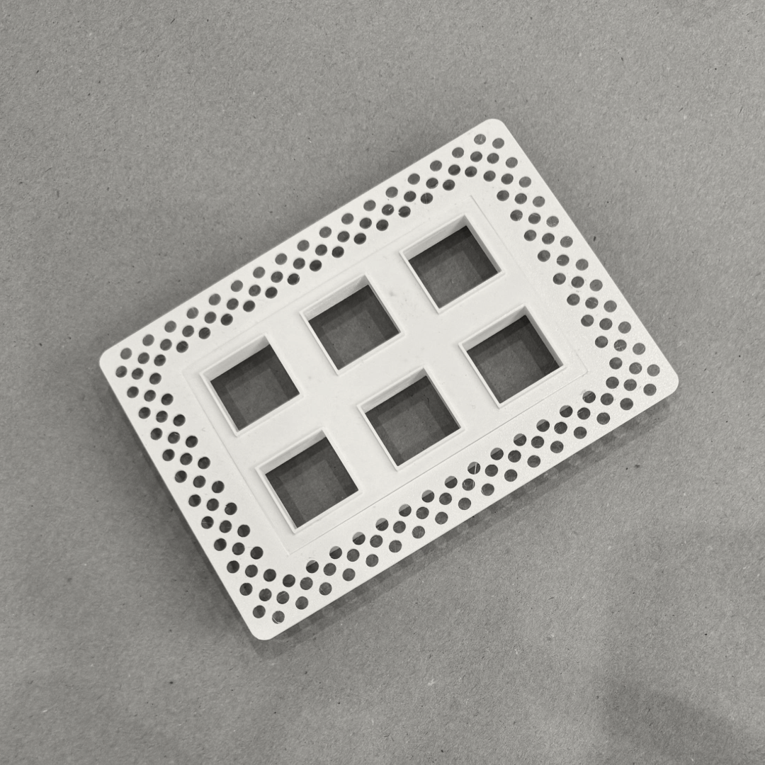 Plaster Register Examples Full Plaster-In Vent - Squares Design - Square/Rectangular Registers ...