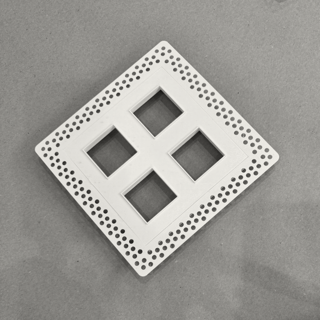 Plaster Register Examples Full Plaster-In Vent - Squares Design - Square/Rectangular Registers ...