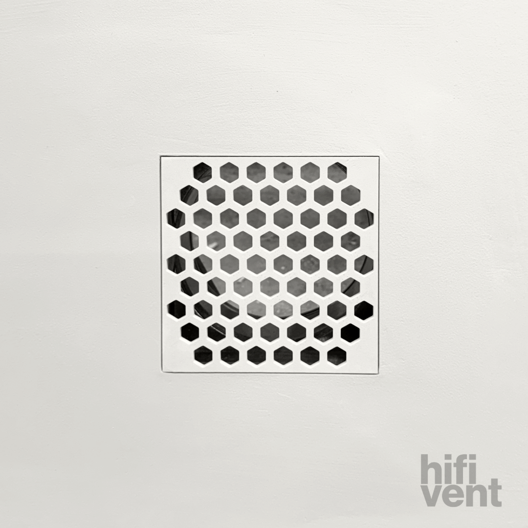 Removable Plaster-In Vent - Hexagon Honeycomb Design - Square/Rectangular Registers