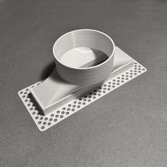 8"x2" Plaster-In Vent - Linear Design - 4”/5" direct connect