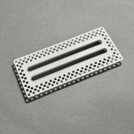 8"x2" Plaster-In Vent - Linear Design - 4”/5" direct connect