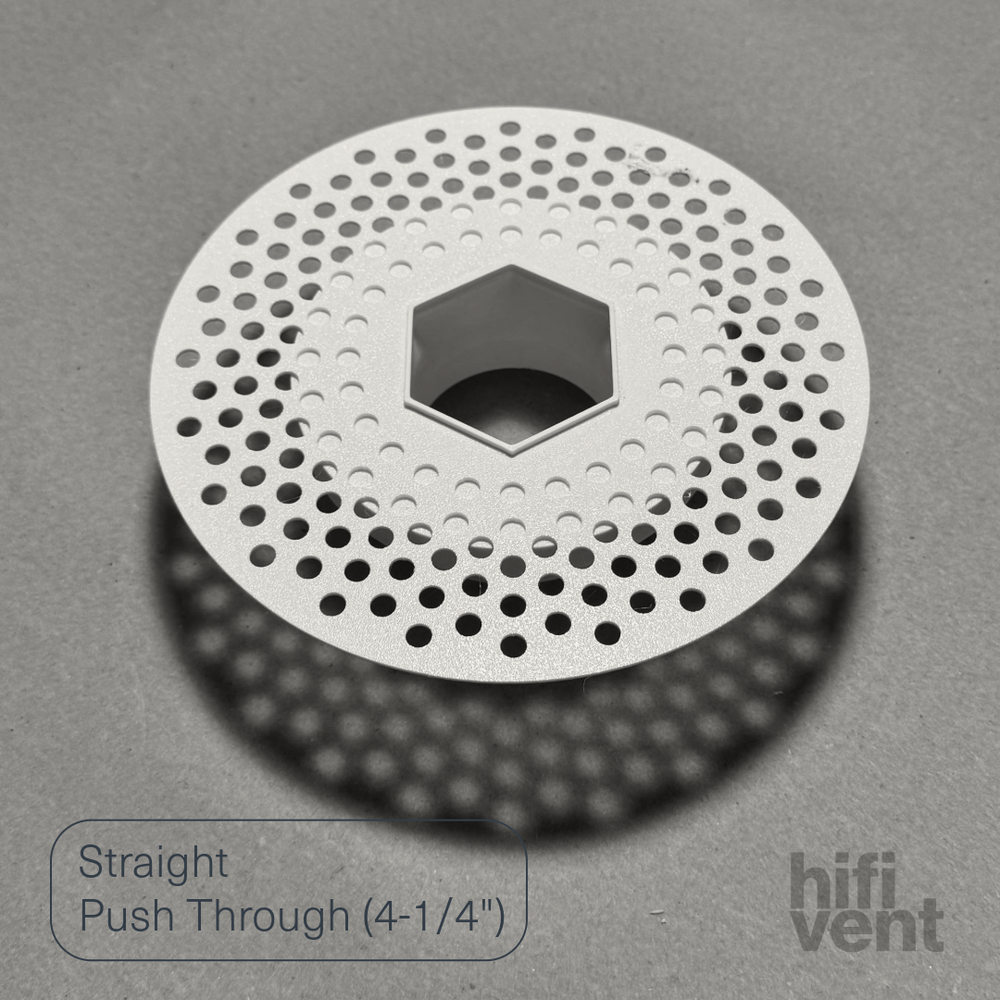 Modern 2-Inch Hexagon Trimless Plaster-In High Velocity Outlet