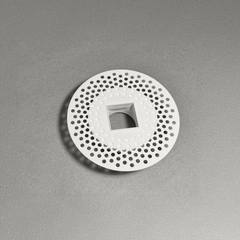 Modern 2-Inch Square Trimless Plaster-In High Velocity Outlet
