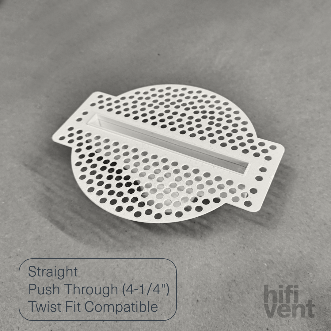 Modern 6-Inch Linear Trimless Plaster-In High Velocity Outlet