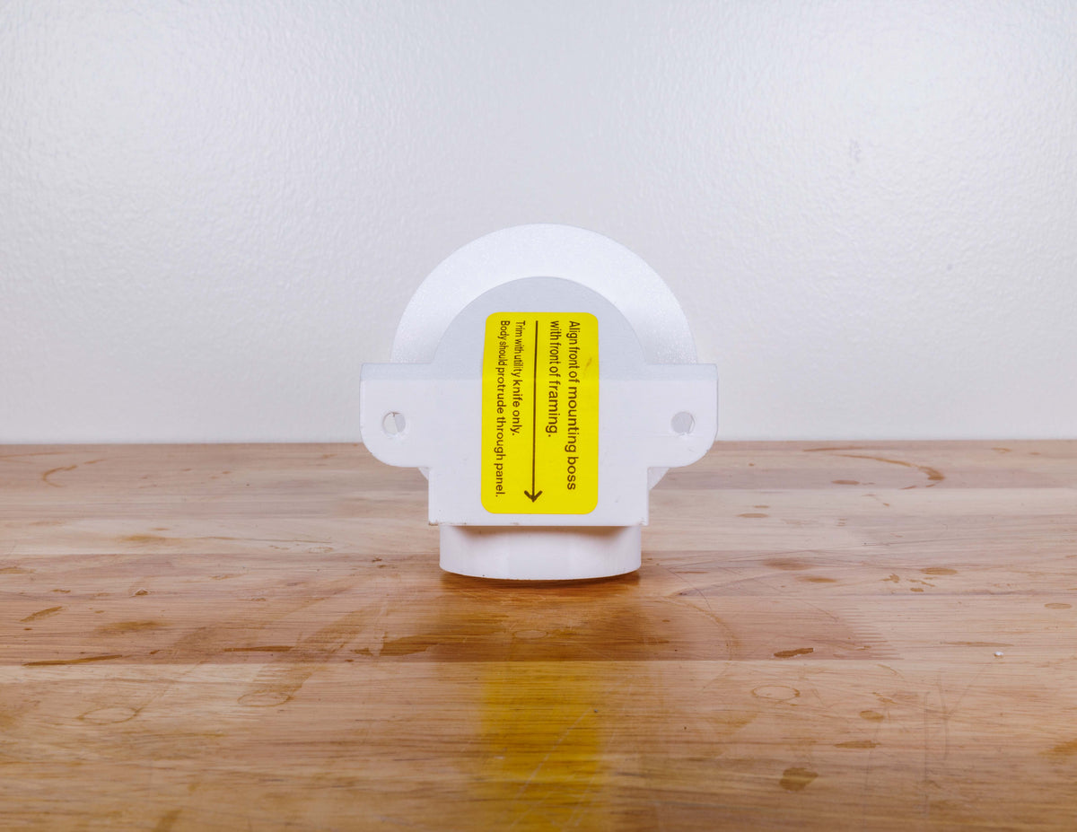 Modern 2-Inch Round Trimless Plaster-In High Velocity Outlet