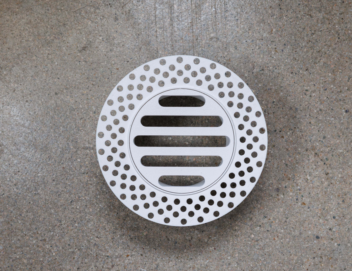 4" Round Removable Grille Modern Trimless Plaster-In Vent Direct Connect to 4" duct