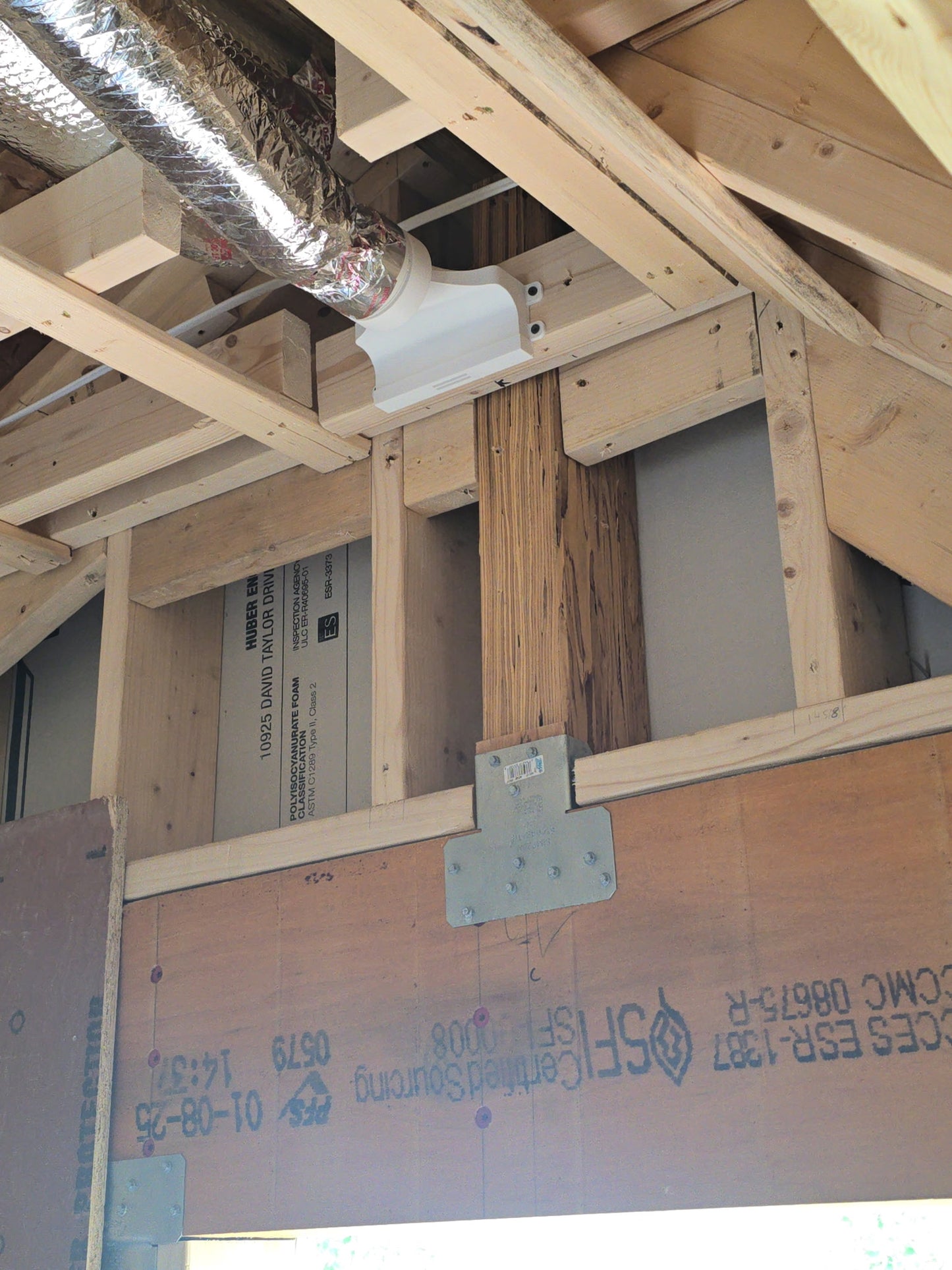 Modern 6-Inch Linear Trimless Plaster-In High Velocity Outlet