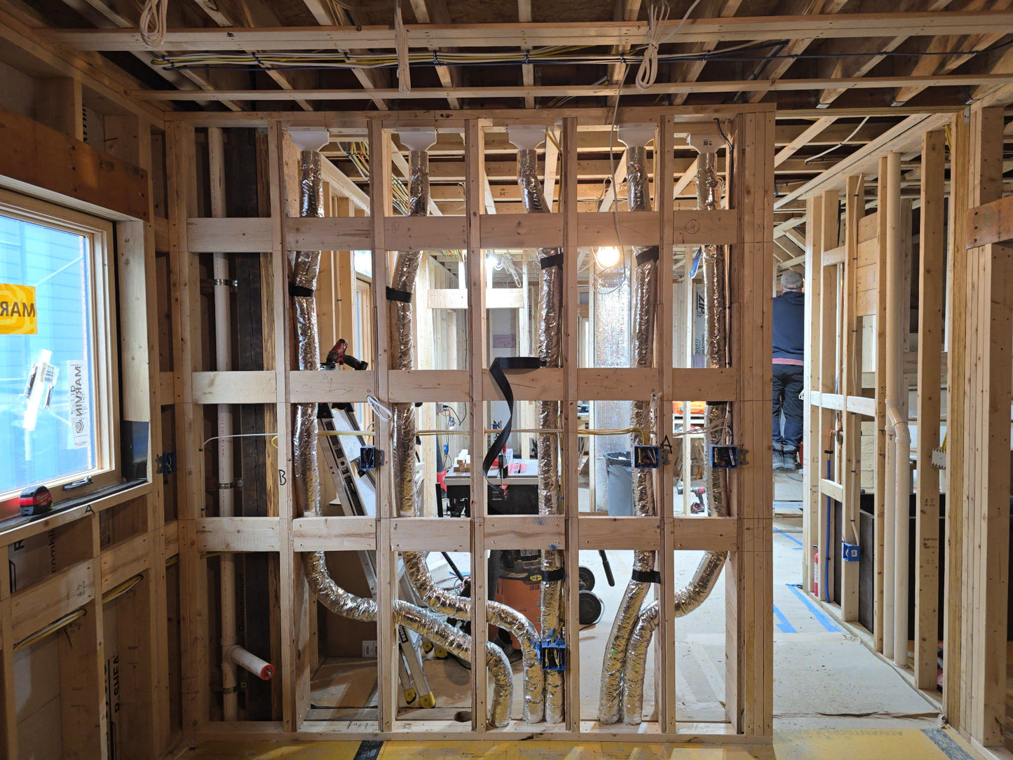 Modern 6-Inch Linear Trimless Plaster-In High Velocity Outlet
