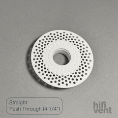 Modern 2-Inch Round Trimless Plaster-In High Velocity Outlet