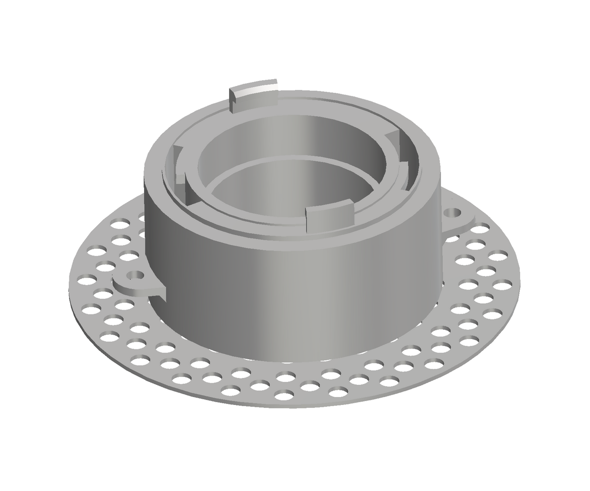 Modern 2-Inch Round Trimless Plaster-In High Velocity Outlet