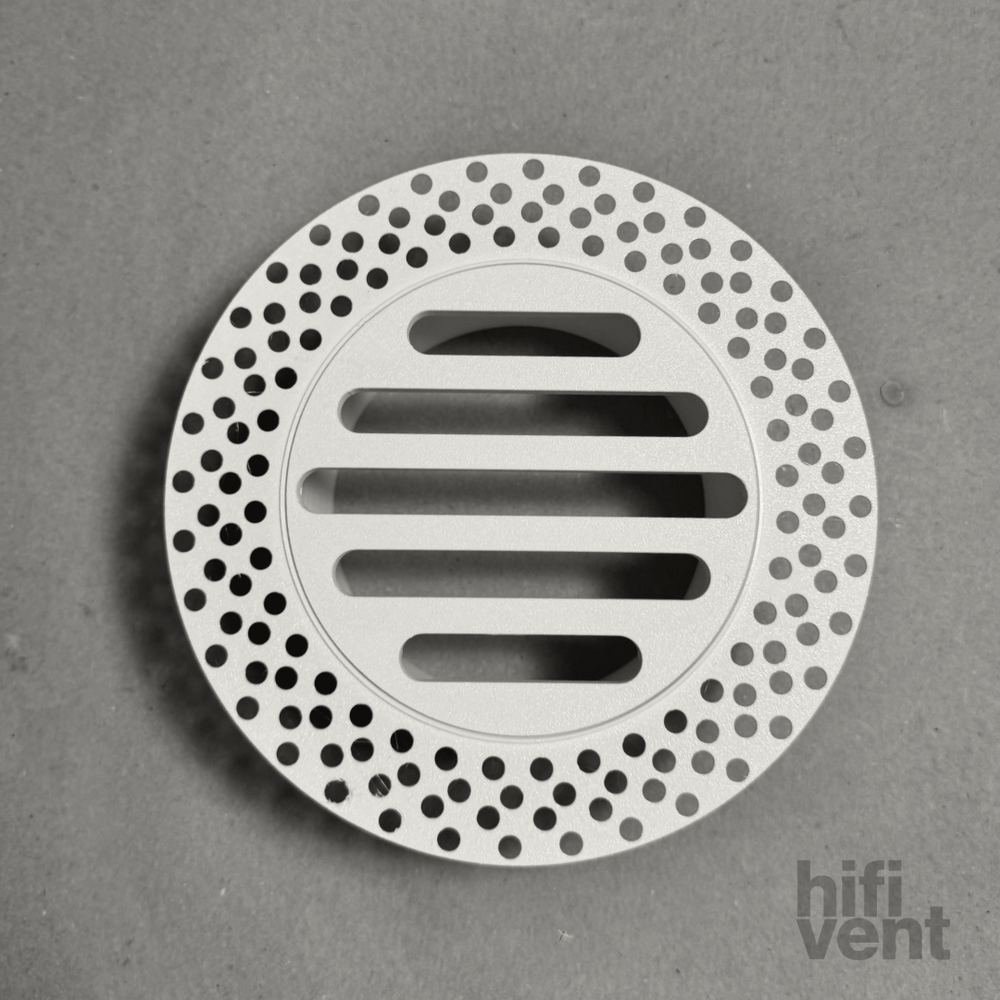 5" Round Removable Grille Modern Trimless Plaster-In Vent Direct Connect to Round Duct