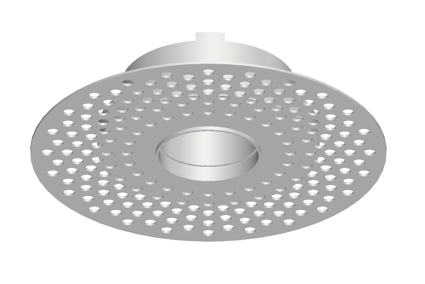 Modern 2-Inch Round Trimless Plaster-In High Velocity Vent