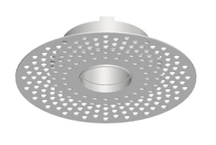 Modern 2-Inch Round Trimless Plaster-In High Velocity Outlet
