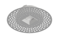 Modern 2-Inch Square Trimless Plaster-In High Velocity Outlet