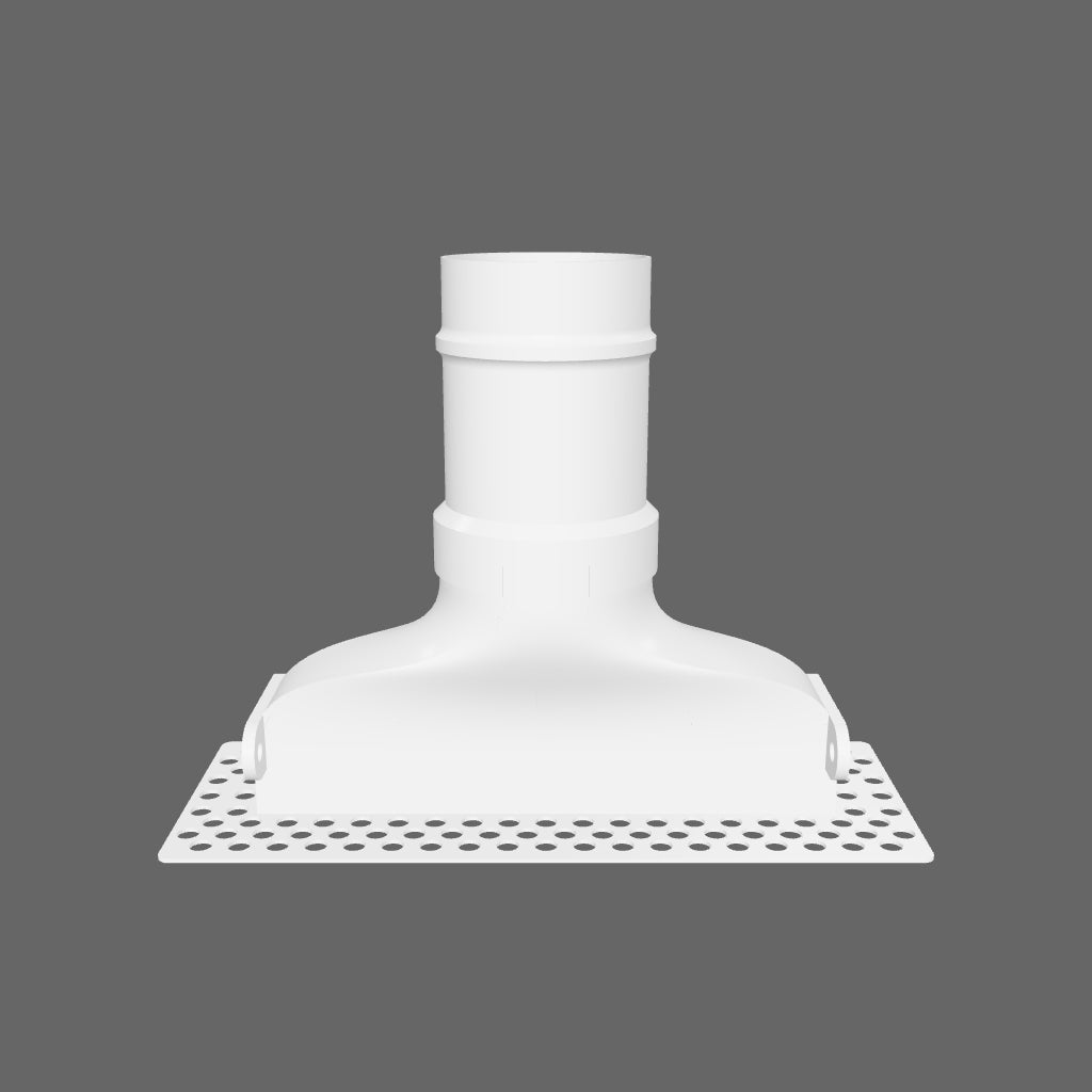Modern 6-Inch Linear Trimless Plaster-In High Velocity Outlet